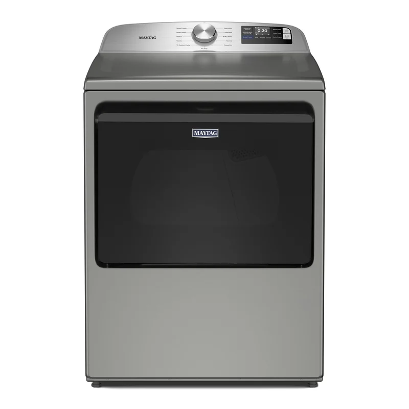 Maytag - 7.4 cu. Ft Vented Electric Dryer in Stainless - YMED6205RR Stainless