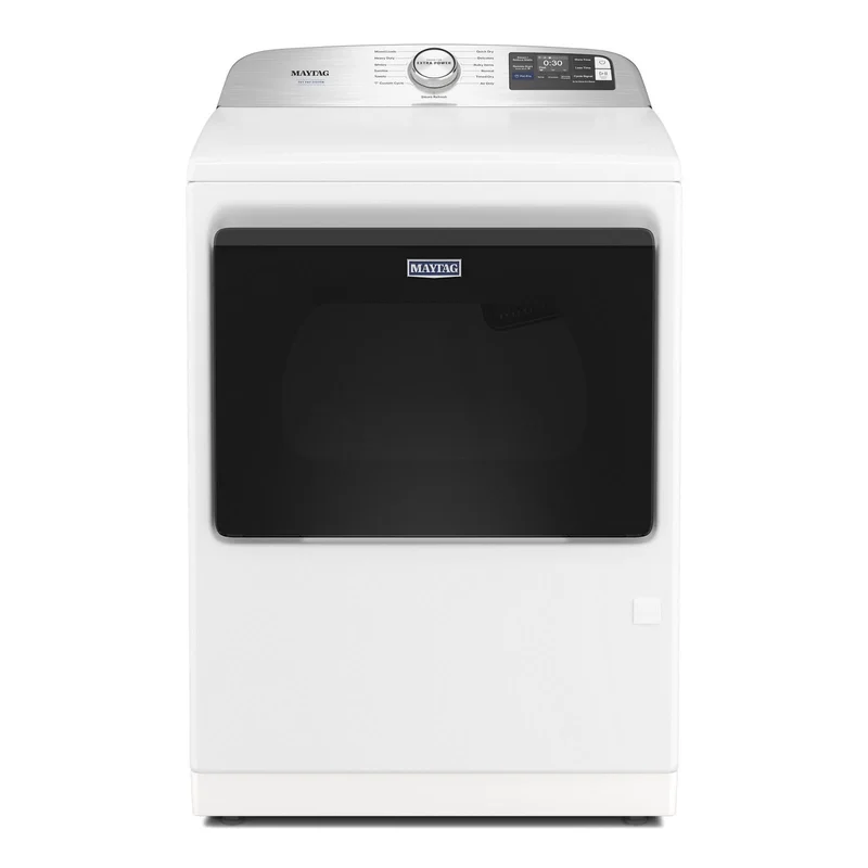 Maytag - 7.4 cu. Ft Vented Electric Dryer in White - YMED7205RW White