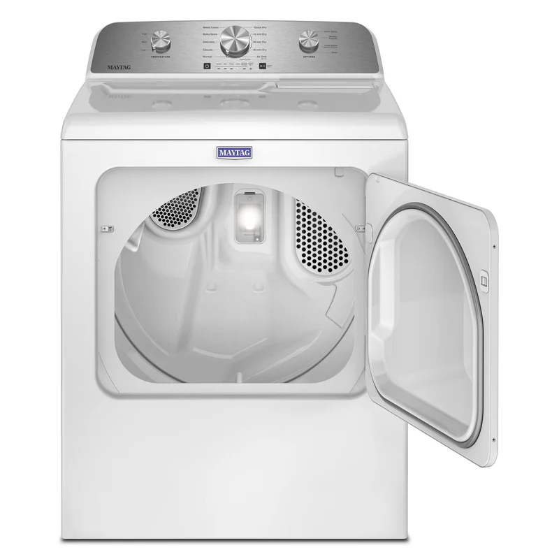 Maytag - 7 cu. Ft Vented Electric Dryer in White - YMED4205SW White