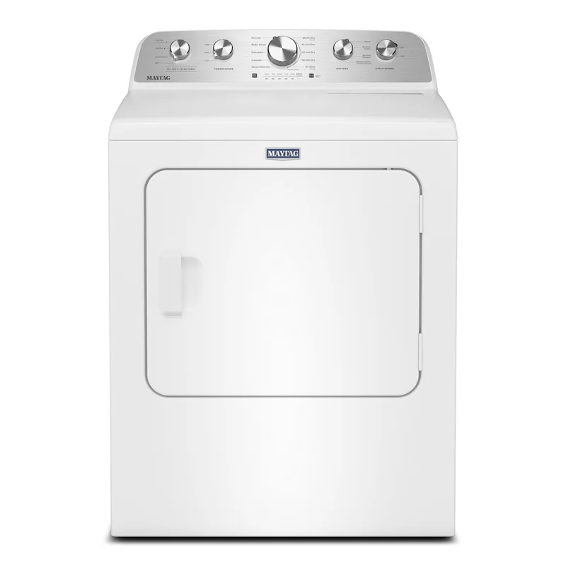 Maytag - 7 cu. Ft Vented Electric Dryer in White - YMED5605RW White