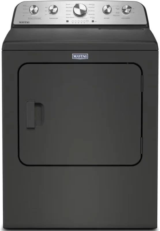 Maytag - 7 cu. Ft Vented Gas Dryer in Black - MGD5605RU Black