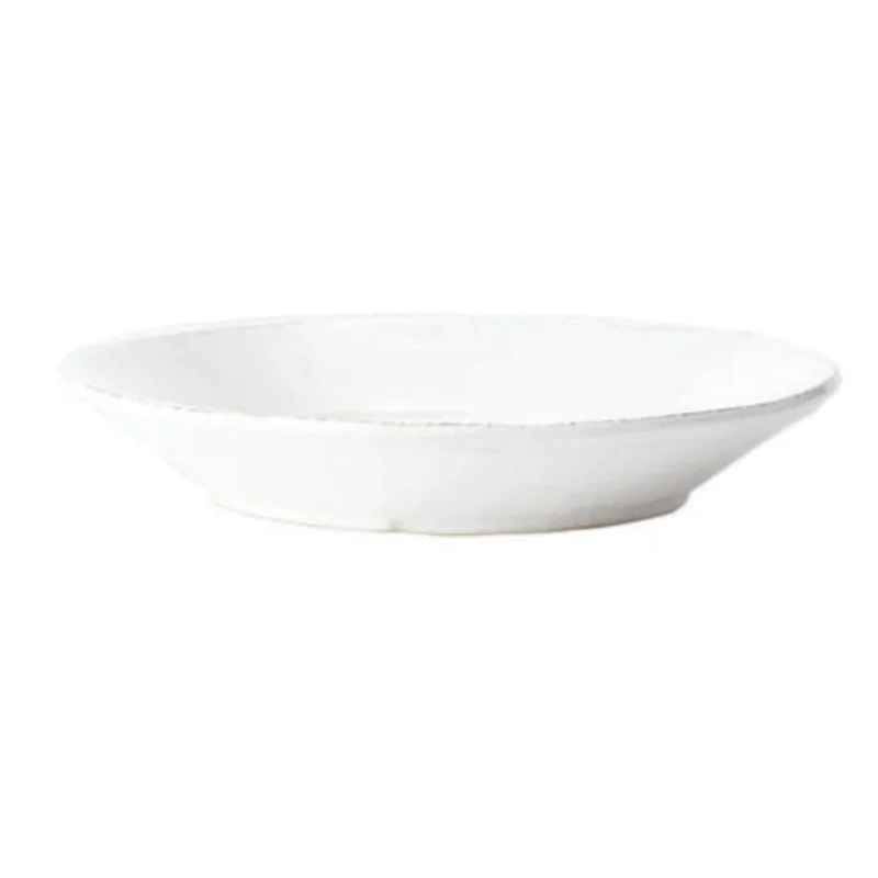 Melamine Lastra White Pasta Bowl