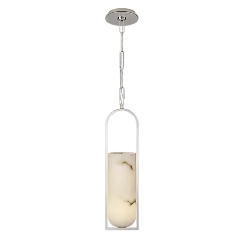 Melange Small Elongated Pendant, Polished Nickel