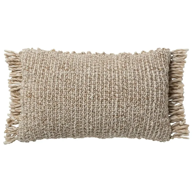 Mellah Angora Lumbar Pillow AGO21, 16" x 24"