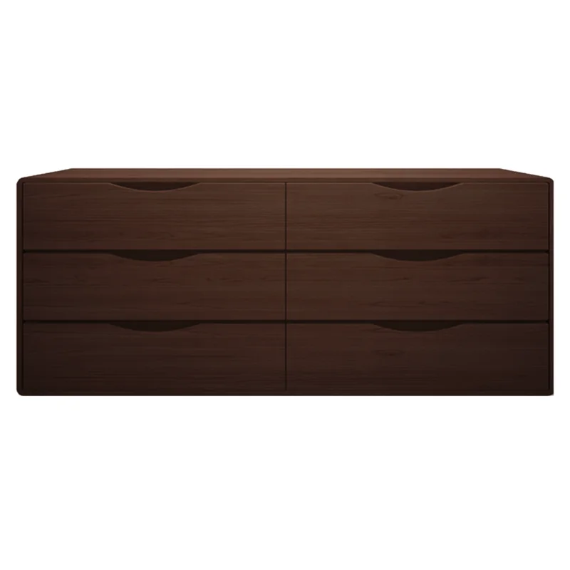 Merced 71" 6 Drawer Dresser, Ebony