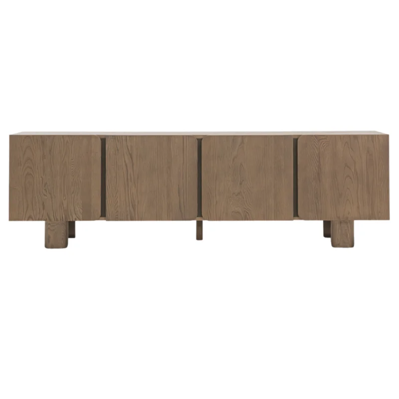 Mesa 80" Media Cabinet, Fawn