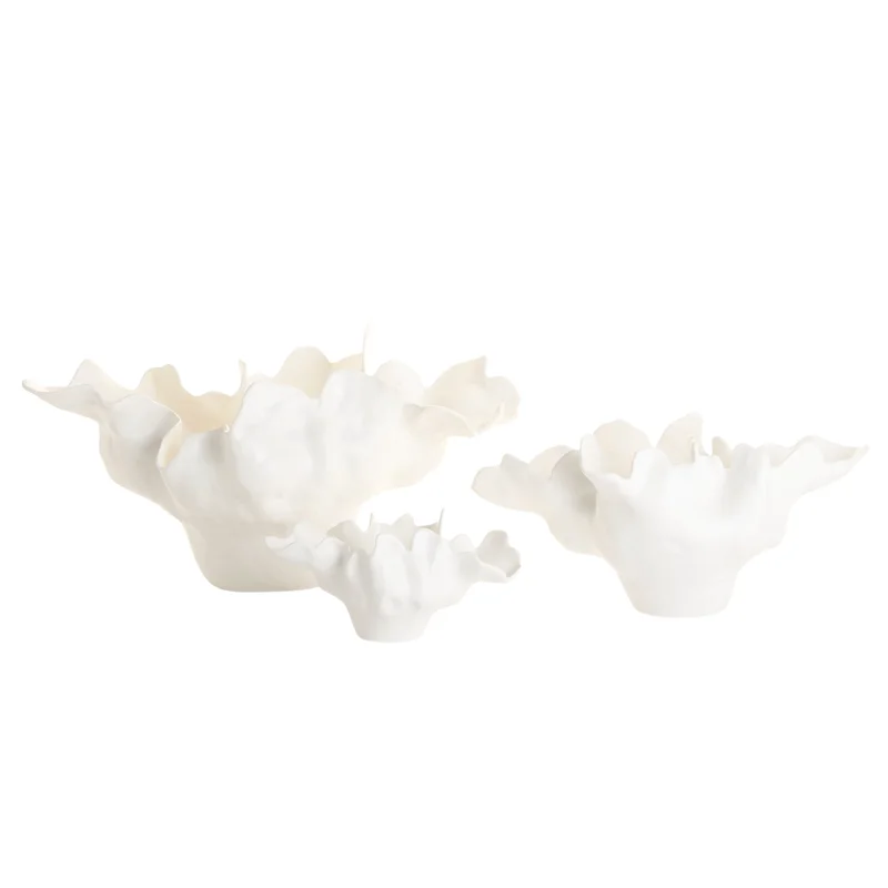 Meteor Bowl, Ivory, 3 Sizes