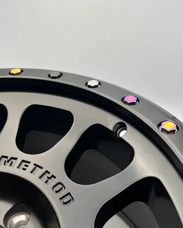 Method Race Wheels Lip Bolt Kit (1 Wheel) - Titanium Rainbow