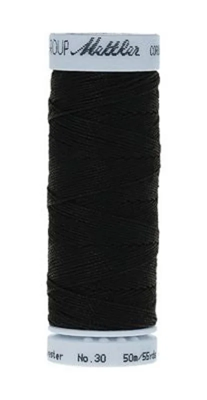 Mettler CORDONNET: 30wt Polyester-Black 4000