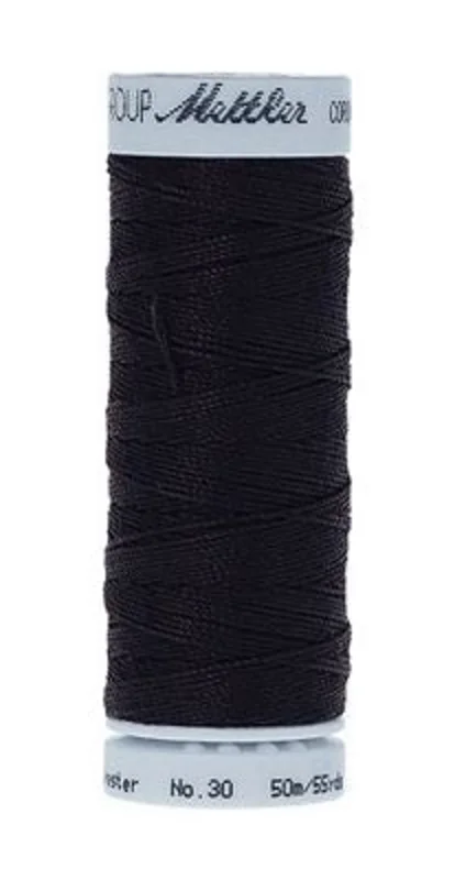 Mettler CORDONNET: 30wt Polyester-Darkest Blue 0821