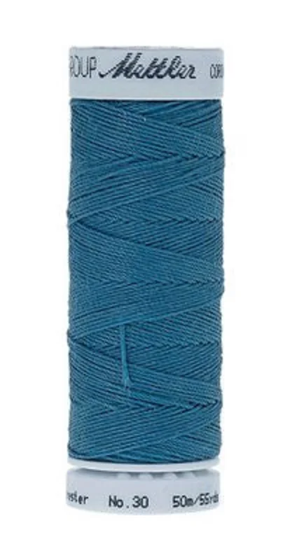 Mettler CORDONNET: 30wt Polyester-Wave Blue 0022
