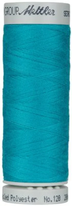 Mettler SERACYCLE: 50wt 100% Recycled Poly-Caribbean Blue 1394