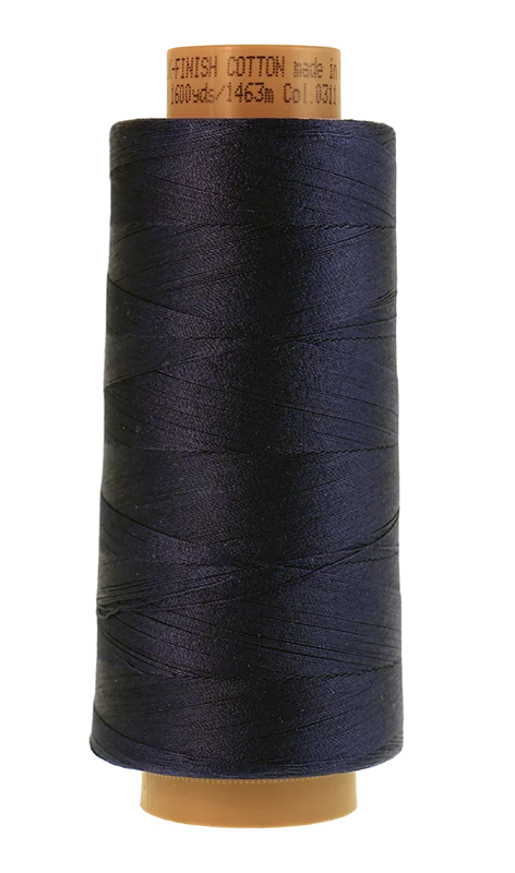 Mettler SILK-FINISH COTTON 40: 1600yd-Navy 0825