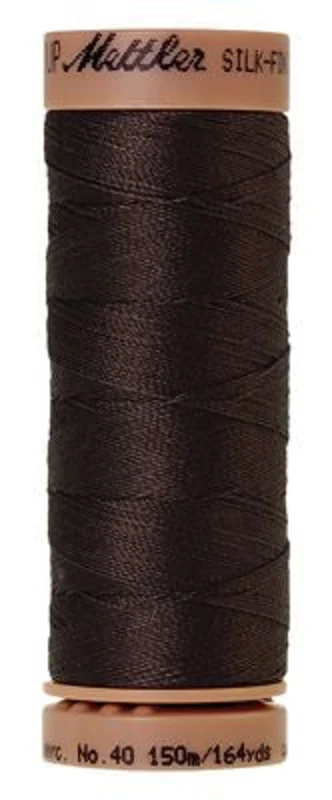 Mettler SILK-FINISH COTTON 40: 164yd-Black Peppercorn 1382