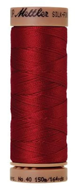 Mettler SILK-FINISH COTTON 40: 164yd-Country Red 0504