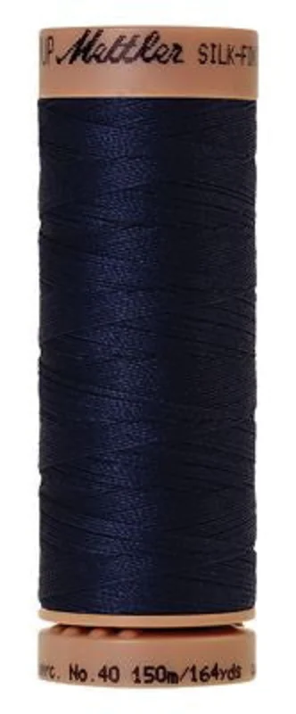 Mettler SILK-FINISH COTTON 40: 164yd-Navy 0825
