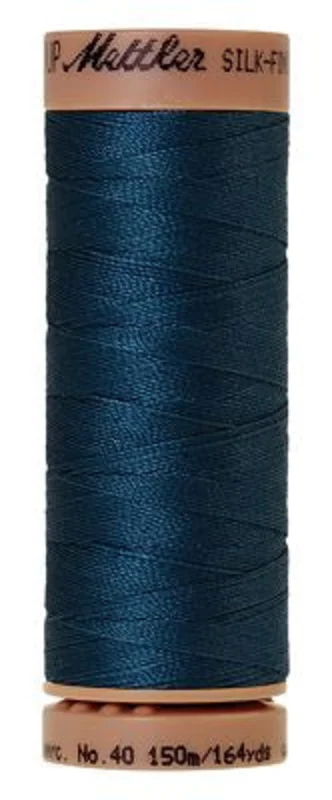 Mettler SILK-FINISH COTTON 40: 164yd-Tartan Blue 0485