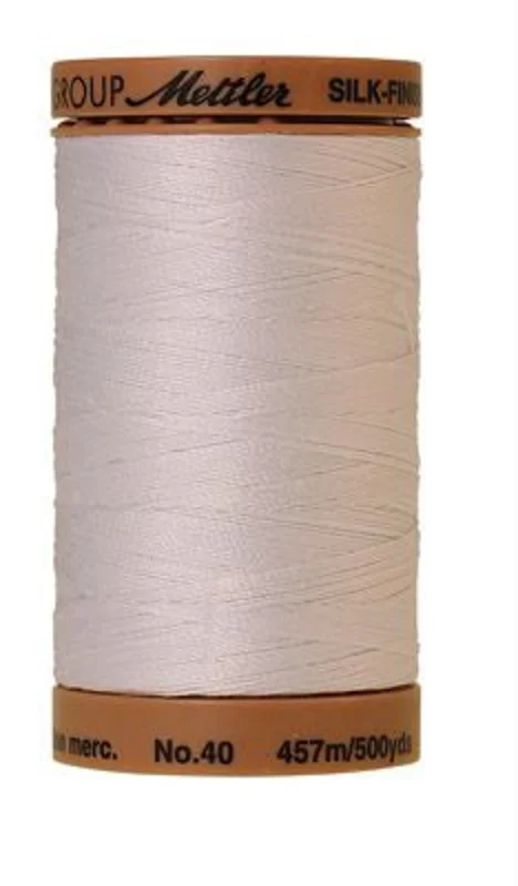 Mettler SILK-FINISH COTTON 40: 547yd-White 2000