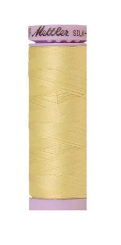 Mettler SILK-FINISH COTTON 50: 164yd-Lemon Frost 1412