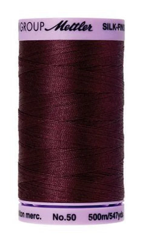 Mettler SILK-FINISH COTTON 50: 547yd-Beet Red 0111