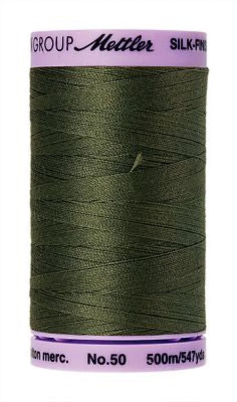Mettler SILK-FINISH COTTON 50: 547yd-Burnt Olive 0731