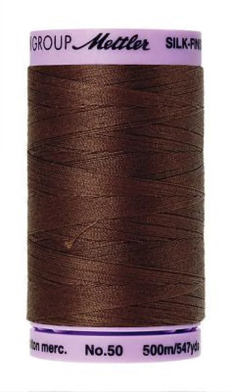 Mettler SILK-FINISH COTTON 50: 547yd-Friar Brown 0173
