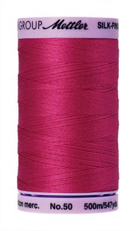 Mettler SILK-FINISH COTTON 50: 547yd-Fuchsia 1421