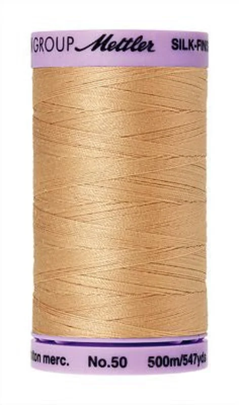 Mettler SILK-FINISH COTTON 50: 547yd-Oat Straw 0260