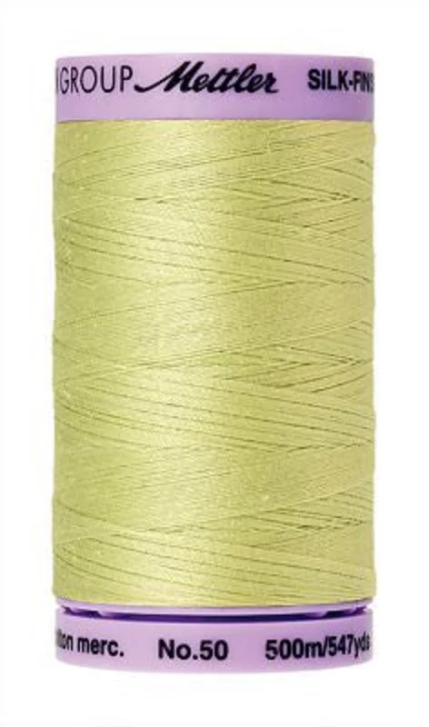 Mettler SILK-FINISH COTTON 50: 547yd-Spring Green 1343