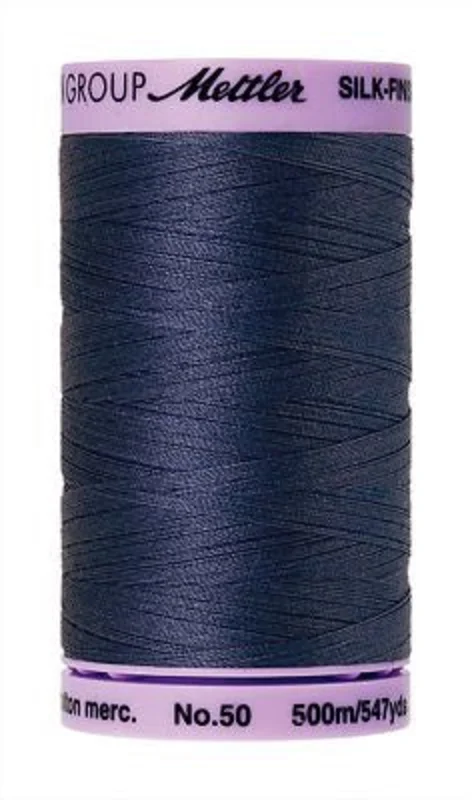 Mettler SILK-FINISH COTTON 50: 547yd-True Navy 1365