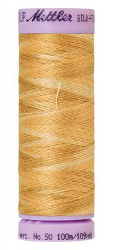 Mettler SILK-FINISH COTTON MULTI 50: 109yd-Bleached Straw 9855