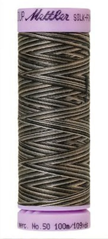 Mettler SILK-FINISH COTTON MULTI 50: 109yd-Charcoal 9861