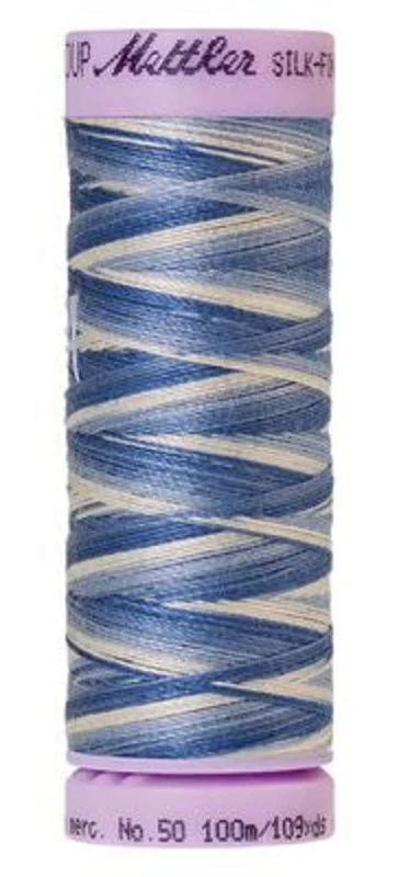 Mettler SILK-FINISH COTTON MULTI 50: 109yd-Clear Sky 9811