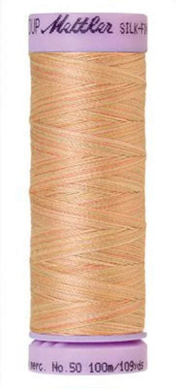 Mettler SILK-FINISH COTTON MULTI 50: 109yd-Coral Sands 9857