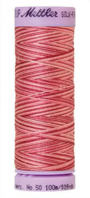 Mettler SILK-FINISH COTTON MULTI 50: 109yd-Cranberry Crush 9846
