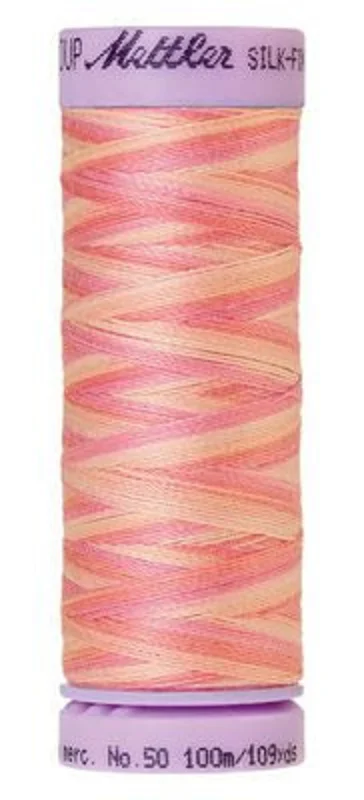 Mettler SILK-FINISH COTTON MULTI 50: 109yd-Dusty Rose 9847