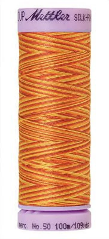 Mettler SILK-FINISH COTTON MULTI 50: 109yd-Falling Leaves 9858