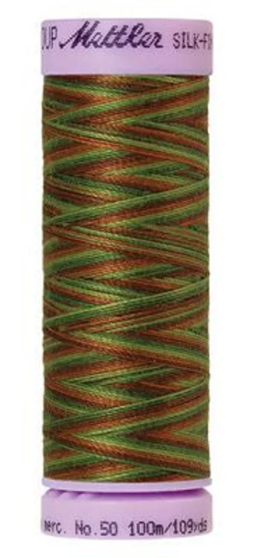 Mettler SILK-FINISH COTTON MULTI 50: 109yd-Forest Land 9822