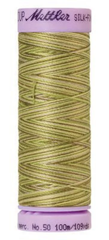 Mettler SILK-FINISH COTTON MULTI 50: 109yd-Green Tea 9820