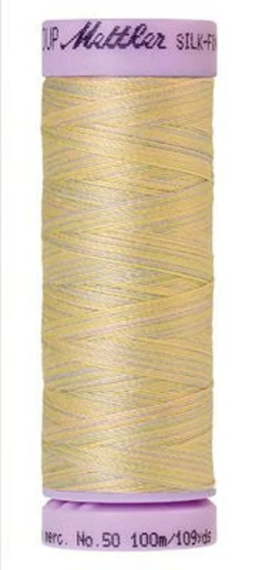 Mettler SILK-FINISH COTTON MULTI 50: 109yd-Palest Pastels 9844