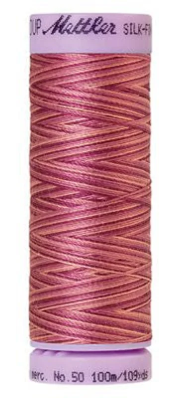Mettler SILK-FINISH COTTON MULTI 50: 109yd-Pink Folx 9839