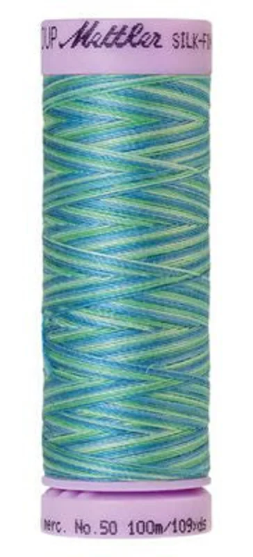 Mettler SILK-FINISH COTTON MULTI 50: 109yd-Sea Spray 9814