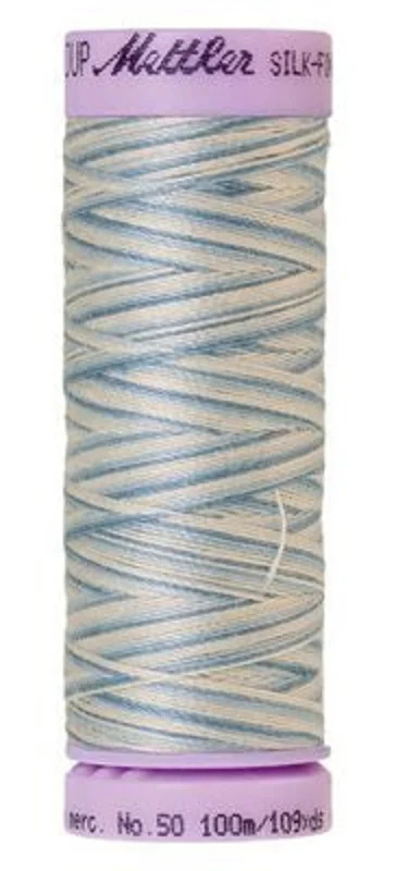 Mettler SILK-FINISH COTTON MULTI 50: 109yd-Tranquil Blue 9810