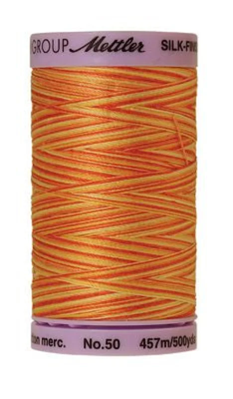 Mettler SILK-FINISH COTTON MULTI 50: 500yd-Orange Ana 9831