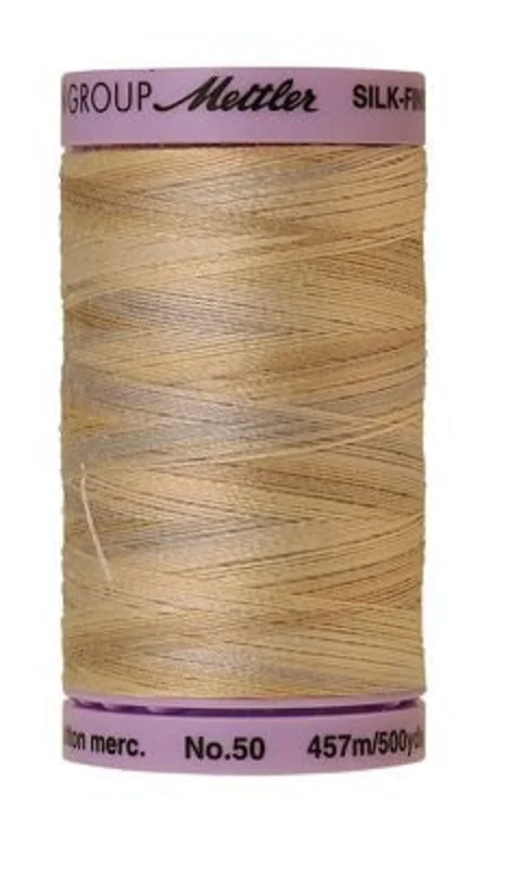 Mettler SILK-FINISH COTTON MULTI 50: 500yd-Pearl Tones 9854