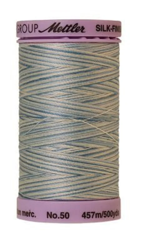 Mettler SILK-FINISH COTTON MULTI 50: 500yd-Tranquil Blue 9810