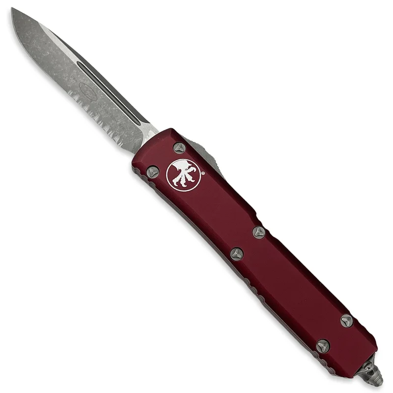 Microtech 121-11APMR - Ultratech S/E Apocalyptic Partially Serrated Merlot