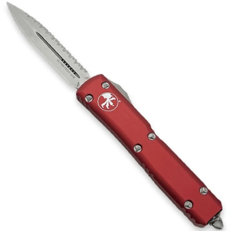 Microtech 122-12RD - Ultratech D/E Stonewash Full Serration