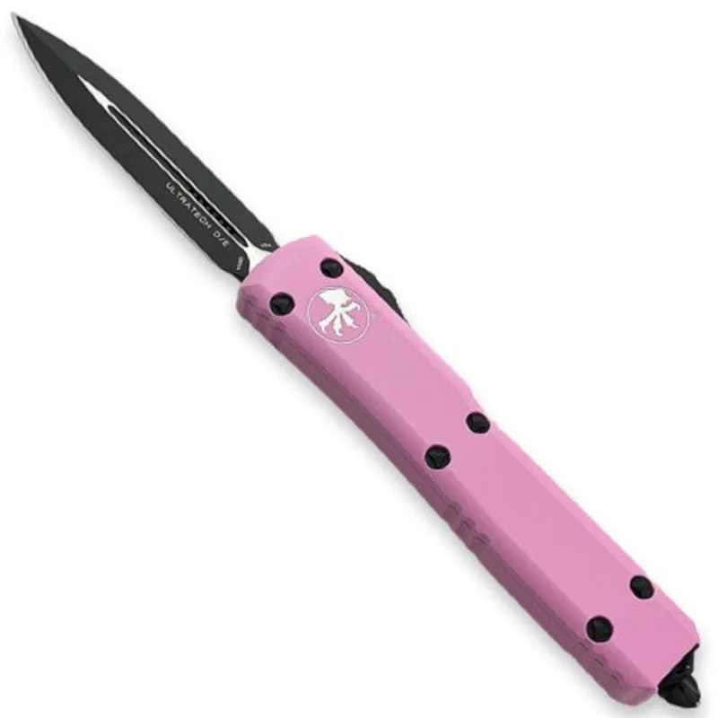 Microtech 122-1BPK - Ultratech D/E Cerakote Blasted Pink Standard