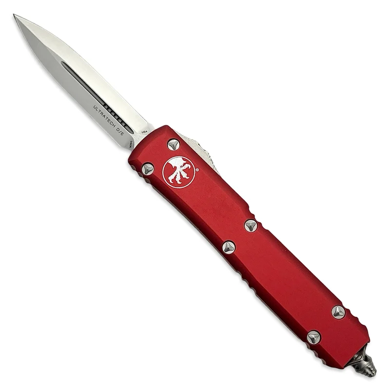 Microtech 122-4RD - Ultratech D/E Satin Standard Red
